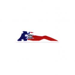 BOHNING - Plumes X-Vanes 2.25" AF AMERICAN FLAG