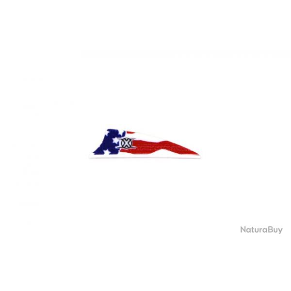 BOHNING - Plumes X-Vanes 2.25" AF AMERICAN FLAG