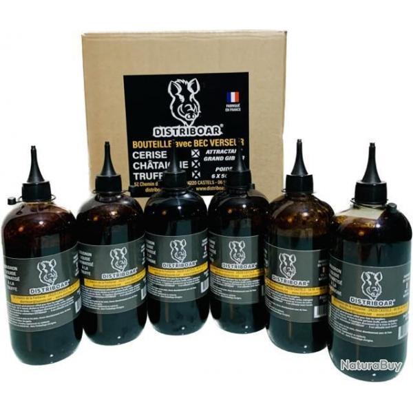 Goudron liquide aromatis avec bec verseur - Pack mixte 6x500g