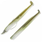 FIIISH Black Eel 15 Cm Combo Shore 10g Kaki + Recharge - Leurres Souples Pêche