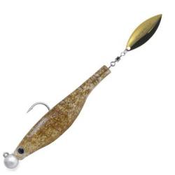Leurre Souple Hyperlastic Dartspin Jig Head 12cm 12g - Bunker Gold