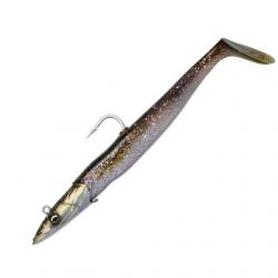 Leurre Souple Sandeel V2 Savage Gear 12cm 22g - Green Silver
