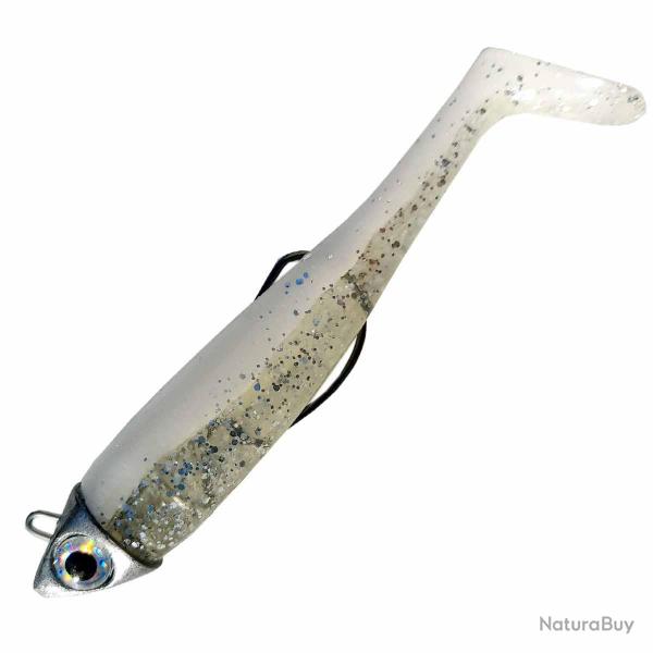 Leurre Souple Mont Astushad 85 8g - Blanc Flash