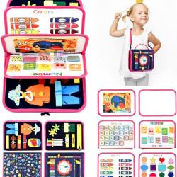 Jeux Enfant Busy Board Montessori Jouets D'Activité Et De Développement Jeux Educatif Anglais