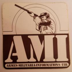 Autocollant chasse,armes ,tir,ball-trap,militariat AMI