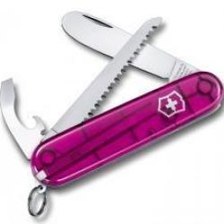 BEL3 COUTEAU SUISSE VICTORINOX "MY FIRST VICTORINOX" ROSE 9 FONCTIONS NEUF