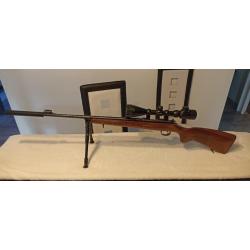 CZ 455 LUX  22LR+LUNETTE BARSKA+TREPIED+SILENCIEUX CHARGEUR 5+10++++++++CAUSE MALADIE