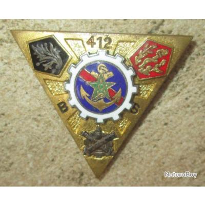 Insigne Militaire École Strasbourg Rouffach, émail Et Dos Guilloché - Occasion