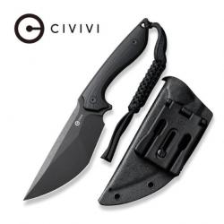 Couteau CIVIVI Concept 22 Black Lame Tanto Acier D2 Manche G10 Etui Kydex CIVC210471