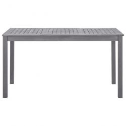 Table de jardin Délavage gris 140x80x74 cm Bois d'acacia massif 311849