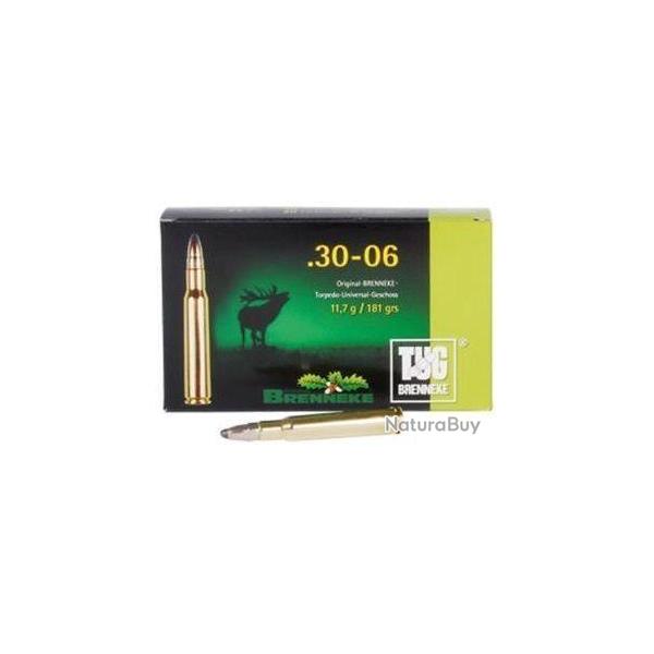 Munitions 30-06 Brenneke TUG 11.7g 181grains par 60