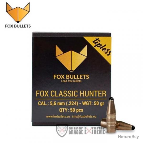 50 Ogives FOX Classic Hunter 50Gr Cal 5,6 mm(.224)