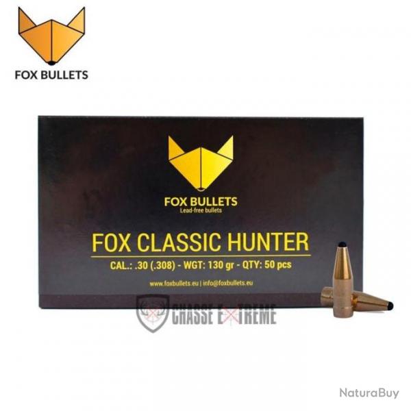 50 Ogives FOX Classic Hunter 130Gr Cal 30 (.308)