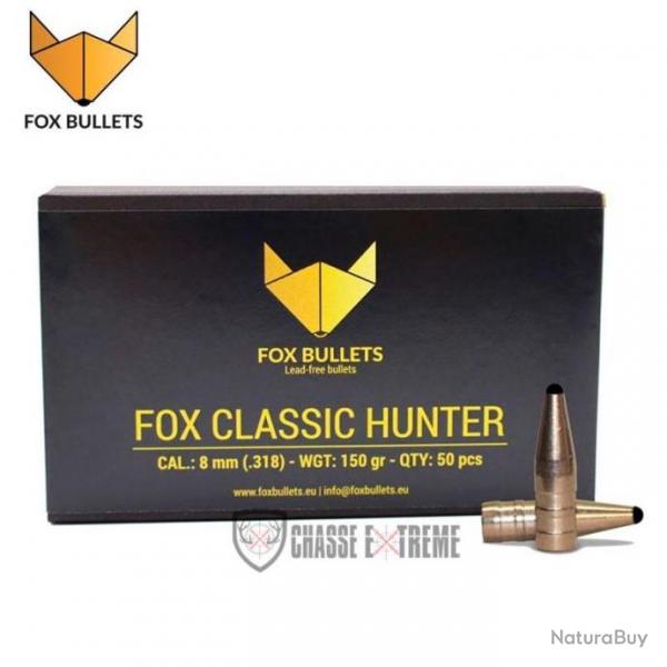 50 Ogives FOX Classic Hunter 150Gr Cal 8mm (.318)