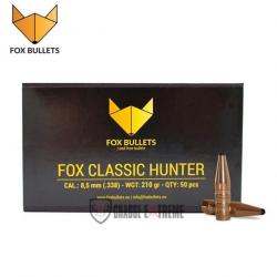 50 Ogives FOX Classic Hunter 210Gr Cal 8.5mm (.338)