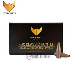 50 Ogives FOX Classic Hunter 220Gr Cal 9.3mm (.366)