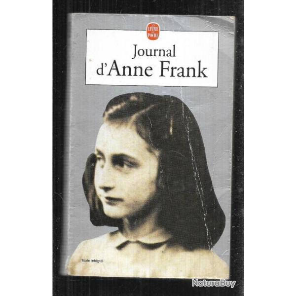 Anne Frank  Journal occupation en hollande Dportation.livre de poche