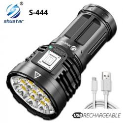 LAMPE TORCHE de poche SHUSTAR 8 LEDS lumière latéral rechargeable