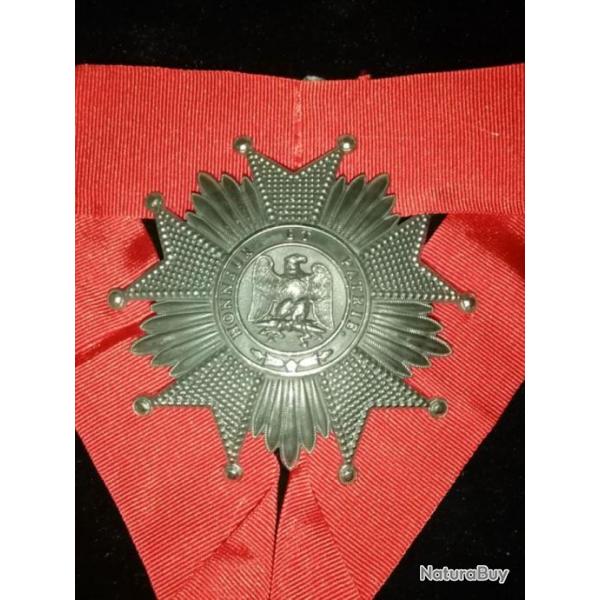 Superbe Plaque de Grand Officier de l'Ordre de la Lgion d'Honneur REPRO 119,5 grs !!