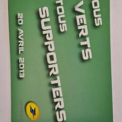 Vends pochette avec 10 timbres Association Sportive Saint-Étienne