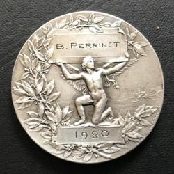 Medaille dit de table - Société d'Enseignement Professionnelle Rhone Moulage Coupe Confection 1920