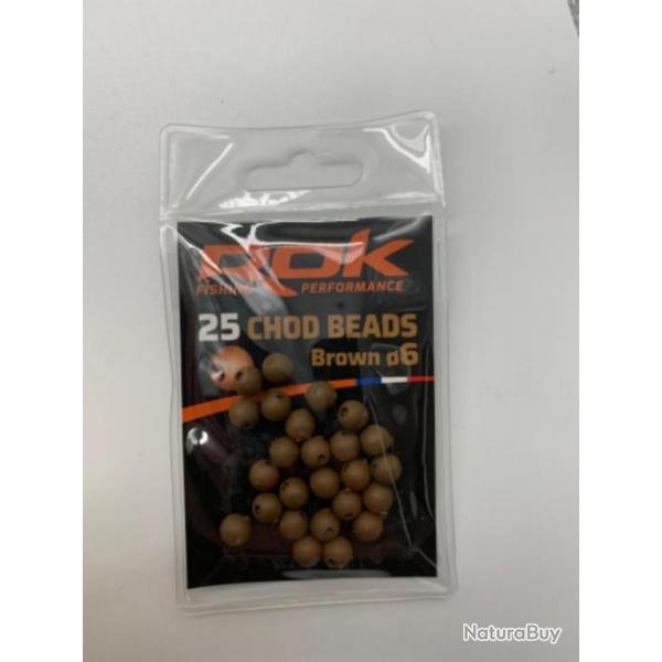 25 perles Rok Fishing chod beads marron 6