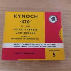 Balles 470 nitro boîte de 5 marque kynoch