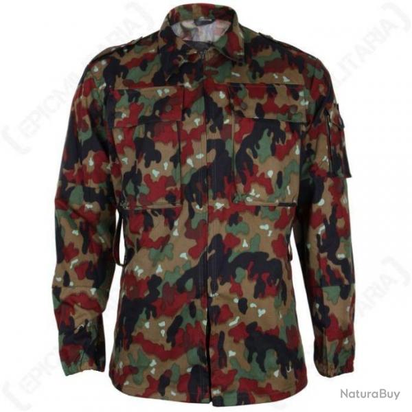 Veste Arme Suisse M83 NEUVE camouflage Alpenflage militaire Swiss Army jacket