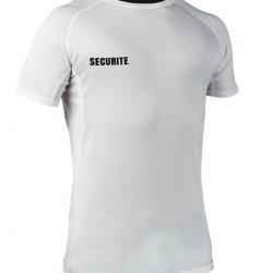 T shirt respirant Challenger SECURITE blanc BLANC