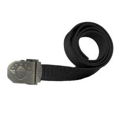 Ceinture boucle gravee relief PARA Noir