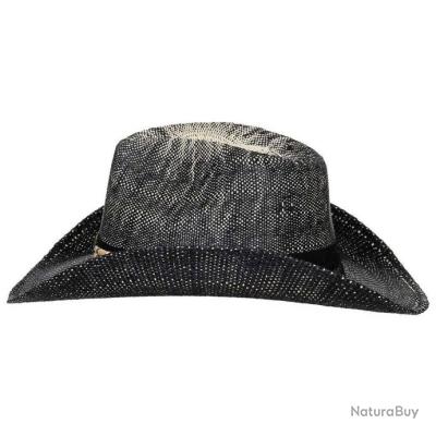 Chapeau Cowboy Paille MHT (Western Master Hatters) Taille 6 3/4 - Vintage USA