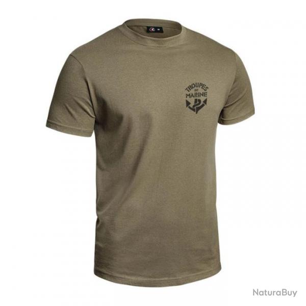 T shirt Strong Troupes de Marine vert olive VERT
