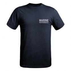 T shirt Strong texte Marine Nationale bleu marine Bleu Marine
