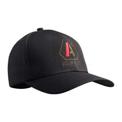 Casquette Stretch Fit A10 noir logos vert olive / rouge NOIR SM