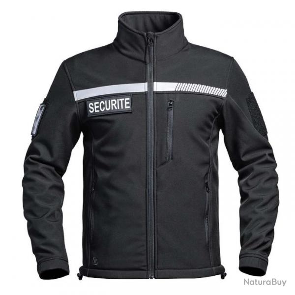 Veste softshell HV TAPE Scu one scurit noir Noir