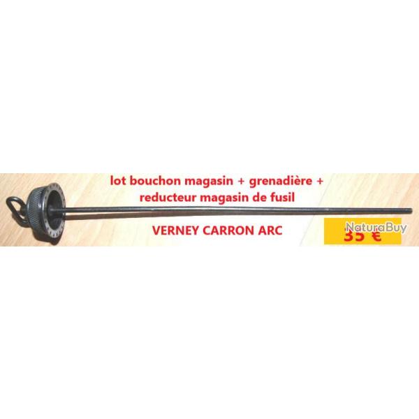 lot bouchon magasin + grenadire + reducteur magasin de fusil VERNEY CARRON ARC