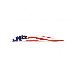 BOHNING - Plumes ICE 3" AF AMERICAN FLAG