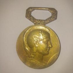 Médaille en bronze. Minerve - commerce et industrie 1969.