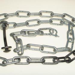Kit de suspensions pour gong : 2 chaines en acier 110 cm , manilles et fixations