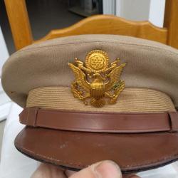 Superbe casquette d'officier américain de la 2nd guerre mondial