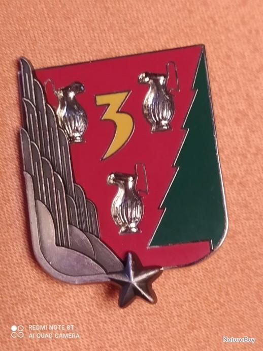 INSIGNE COLLECTION MILITAIRE 3 ème régiment du génie (Fraisse) EUR 4,90