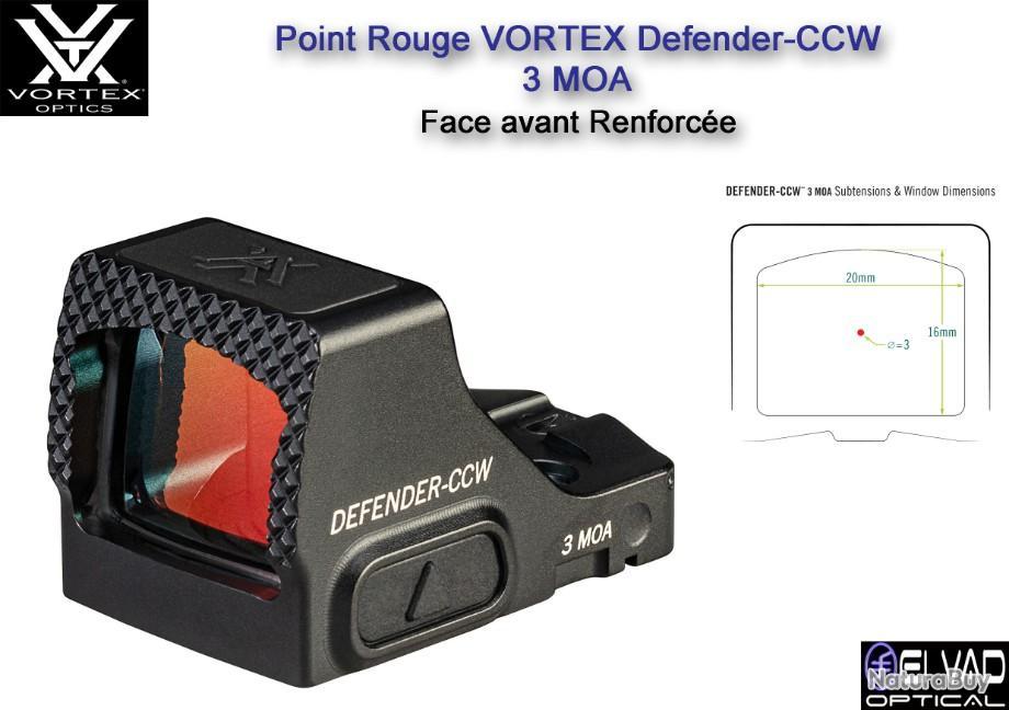 Viseur point rouge Vortex Defender-CCW 6 moa