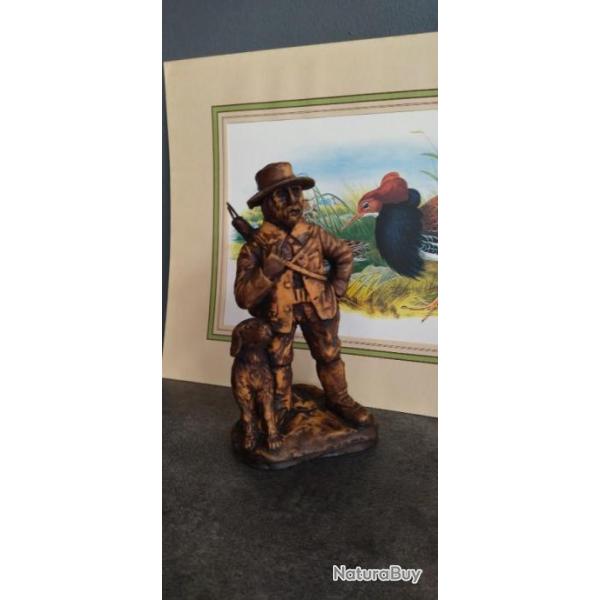 STATUETTE Le chasseur et son chien