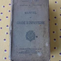MANUEL DU GRADE D'INFANTERIE 1926
