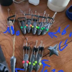 Lot 11 Plombs surf casting