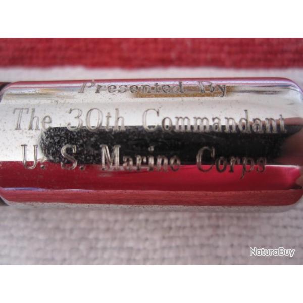 "BAISSE DU PRIX" STICK -BATON - DE COMMANDEMENT DU 30 TRENTEIME COMMANDANT  DE U.S. MARINE CORPS