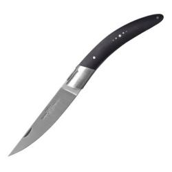 Couteau pliant Goyon-Chazeau gamme " Stylver" ébène guillochage à la main