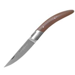 Couteau pliant Goyon-Chazeau gamme " Stylver" en corne guillochage à la main