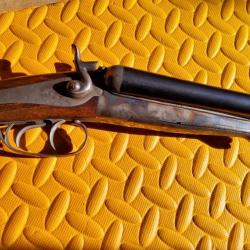 beau Fusil de chasse Suédois HUSQVARNA AB Vapenfabrik brevet Lefaucheux de 1877
