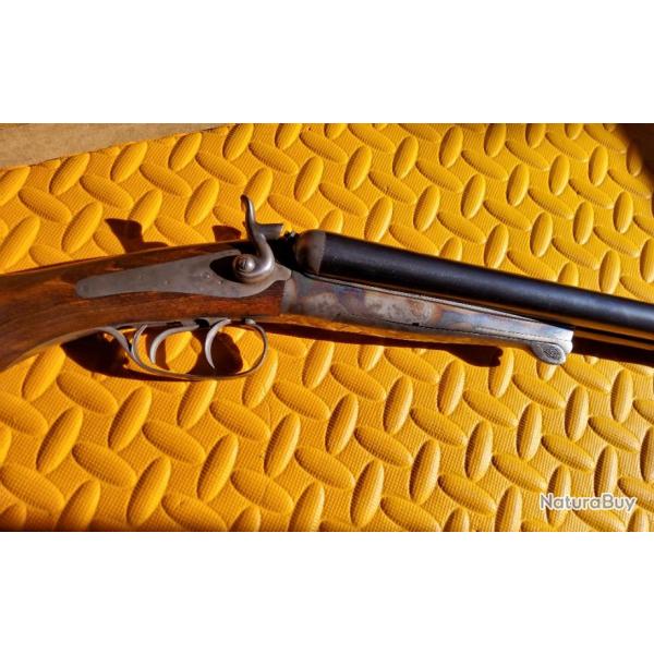 beau Fusil de chasse Sudois HUSQVARNA AB Vapenfabrik brevet Lefaucheux de 1877